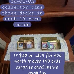 Yu-Gi-Oh Collector Tins with Cards